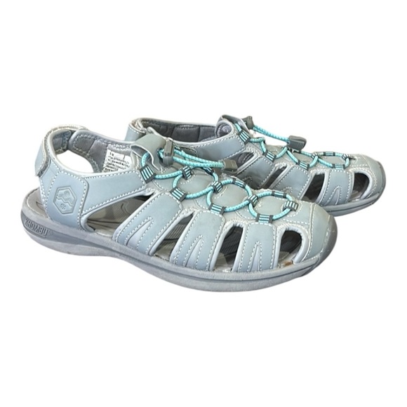 Khombu Ashley Crystal River Active Sport Adjustable Gray Sandal Size 9 - Picture 6 of 10